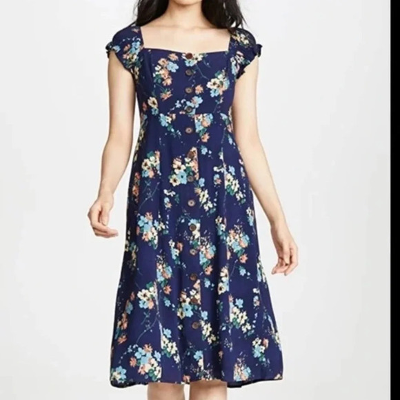 Capulet Revolve Mae Floral Midi Dress Size XS - Picture 1 of 10